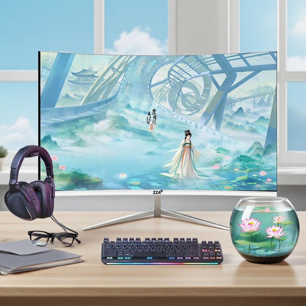 27 inch White Curved Gaming Monitor D5462