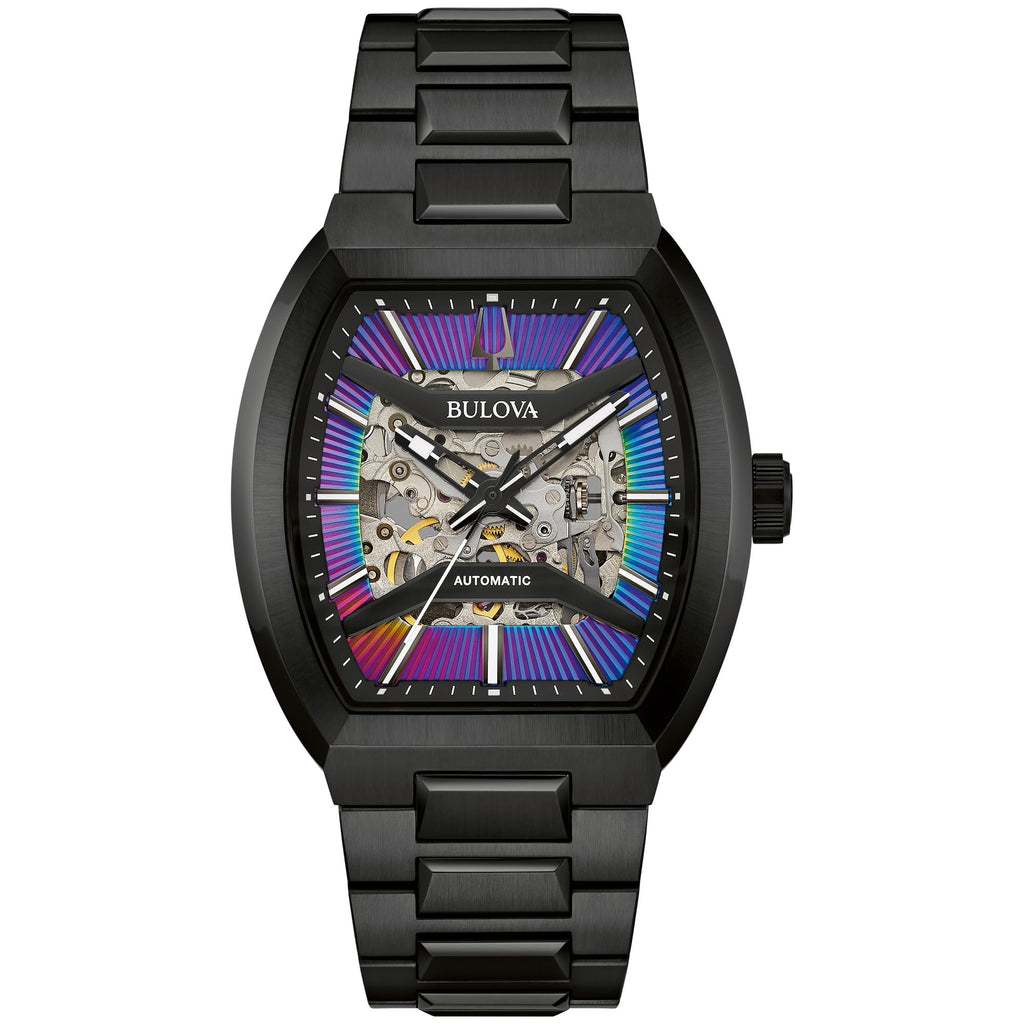 Automatic Multicolor Dial Black Stainless Steel Watch 40mm D91549