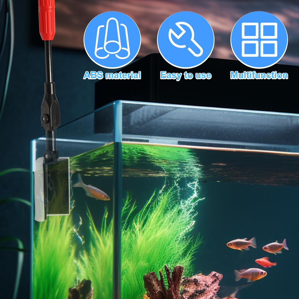 6 in 1 Aquarium Cleaning Kit with Adjustable Handle R726939