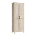 2-Door Chalk Oak Storage Cabinet G145