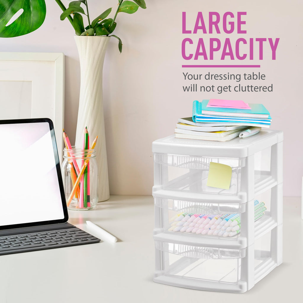 3 Drawer Plastic Storage Unit L84542