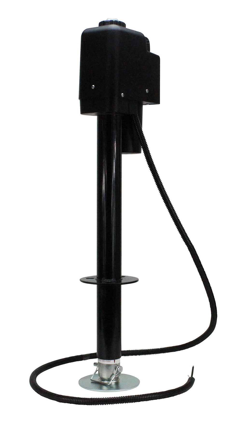 Electric A-Frame Tongue Jack with LED Work Light and Ground Wiring, 3,650 lbs. Capacity, Black T569523