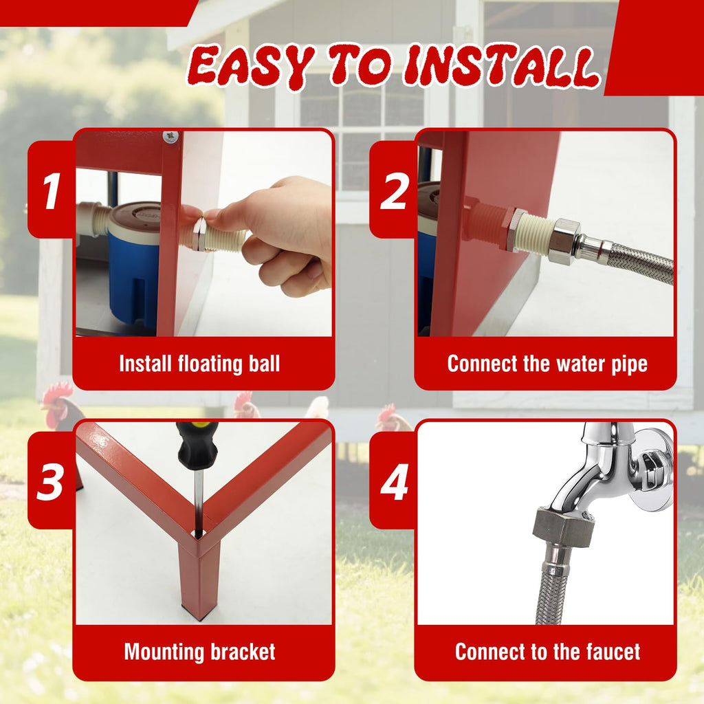 Stainless Steel Automatic Chicken Waterer M3523