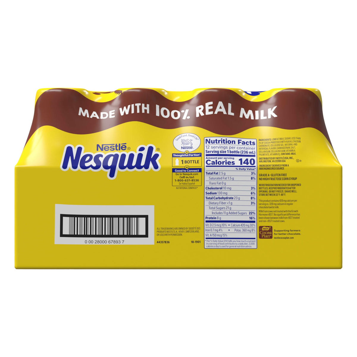 Lowfat Chocolate Milk 8 Fl Oz 12 Pack E212