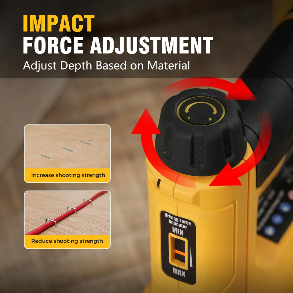 3/8'' Crown 18 Gauge 2 in 1 Cordless Brad Nailer/Electric Stapler with Battery & Charger V469