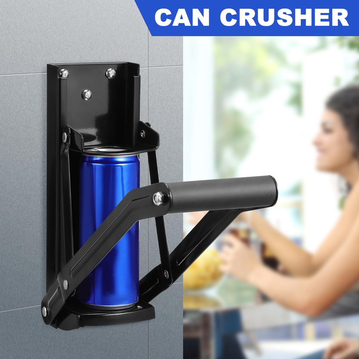Wall Mounted Stainless Steel Can Crusher F731