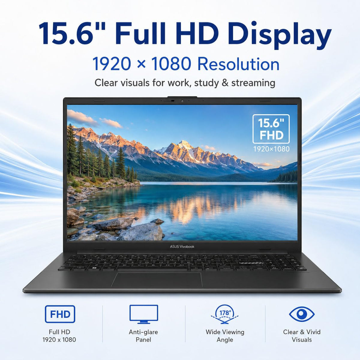 15.6" FHD Laptop AMD Ryzen 5 8GB RAM 512GB SSD O35000