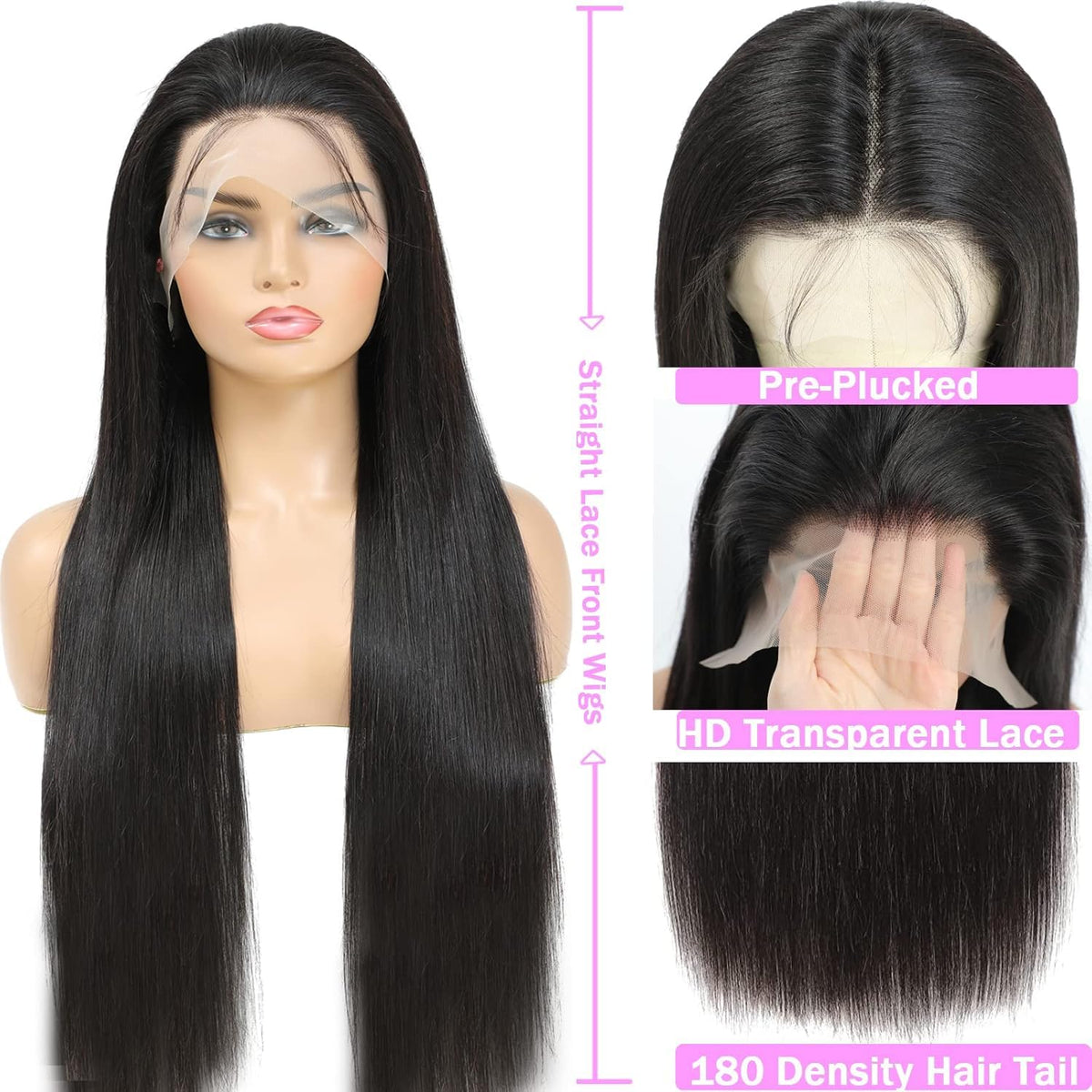 13x6 Lace Front Human Hair Wig 30 Inch H632454