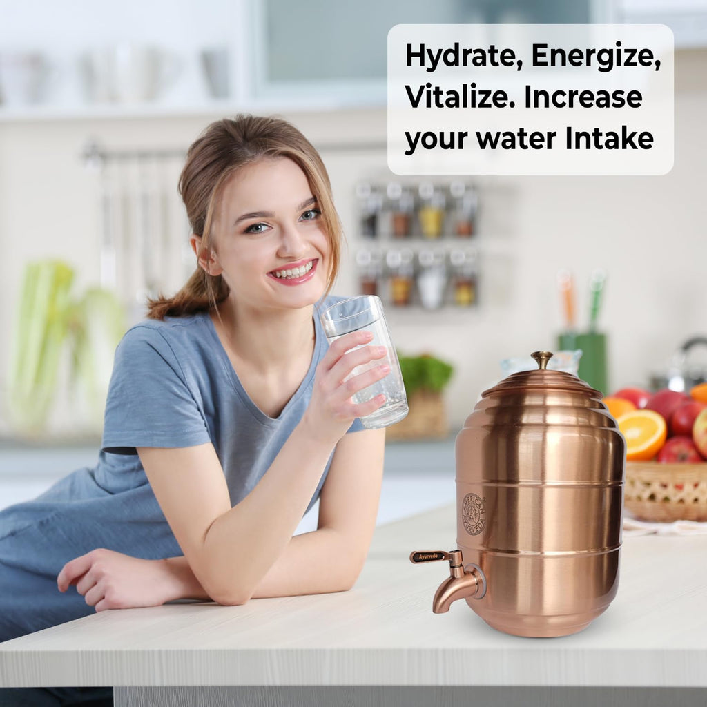 Pure Copper Water Dispenser 1.32 Gal Y21091