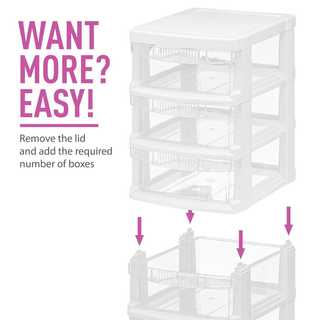 3 Drawer Plastic Storage Unit L84542