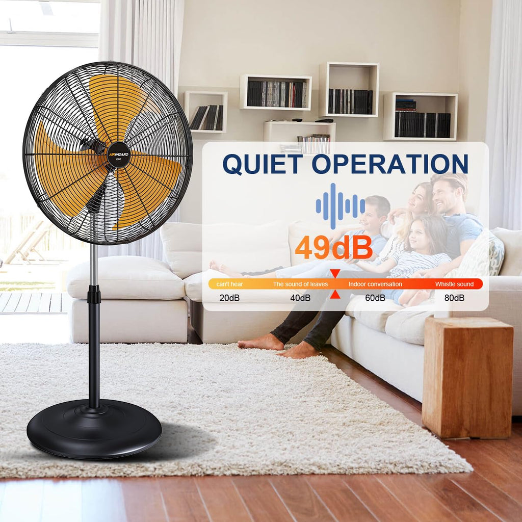 18 inch Oscillating High Velocity Pedestal Fan C17414