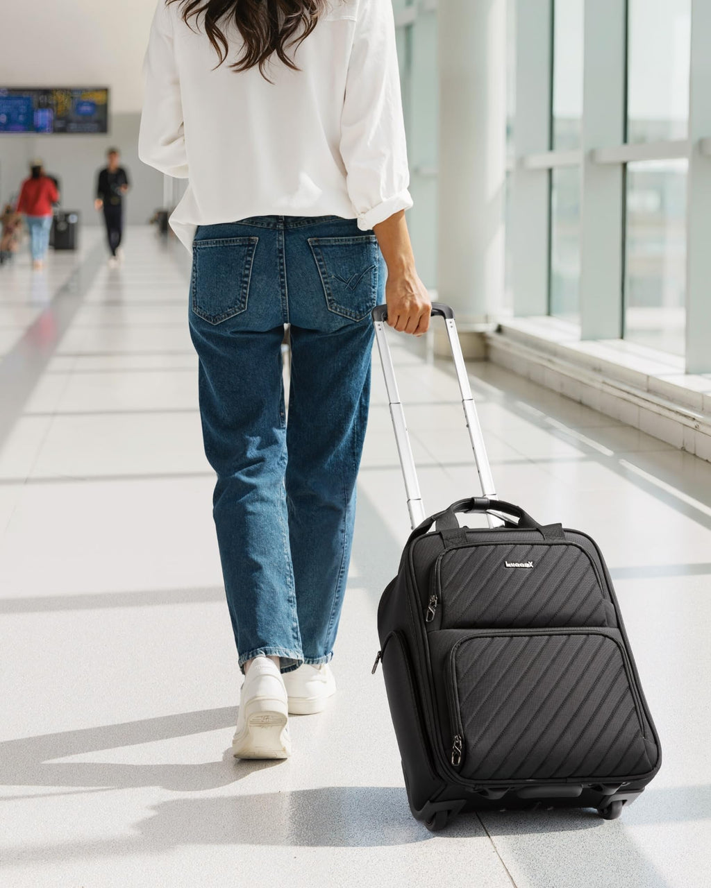 Black Softside Underseat Carry On Bag D3454