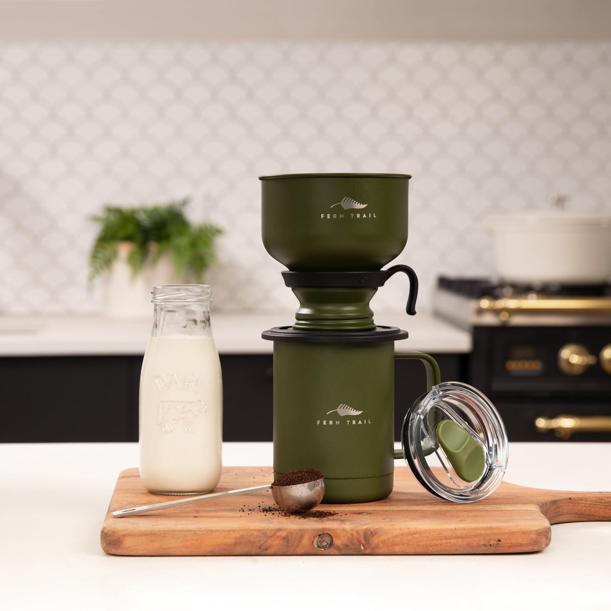 12 oz Insulated Mug with Lid and Reusable Coffee Filter E5679