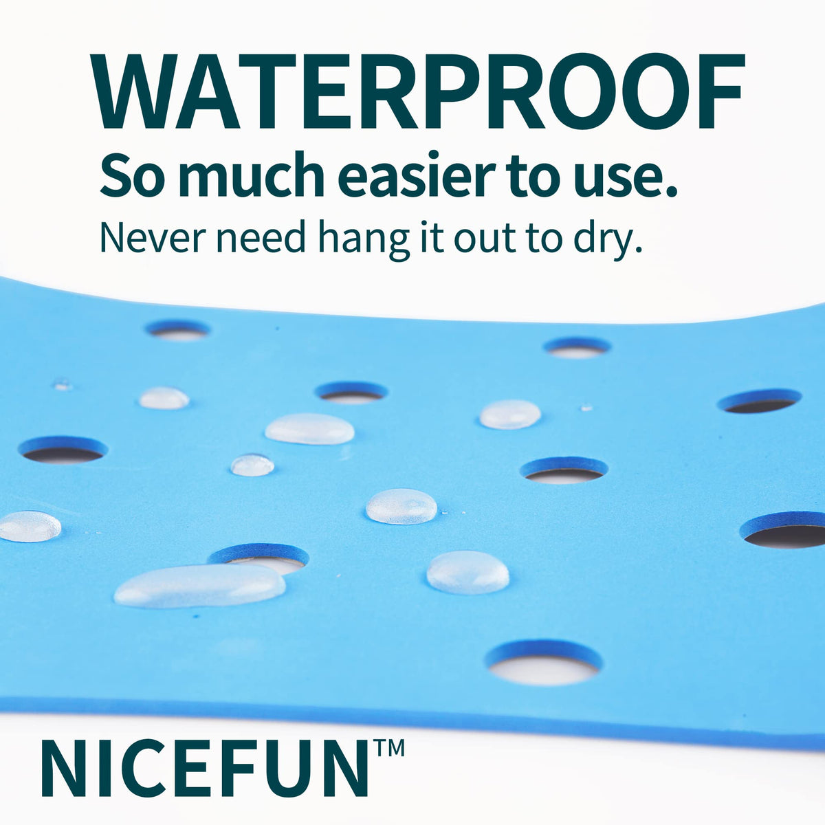Padded Waterproof Shower Chair Pad Cover 15 x 12 inches A94690