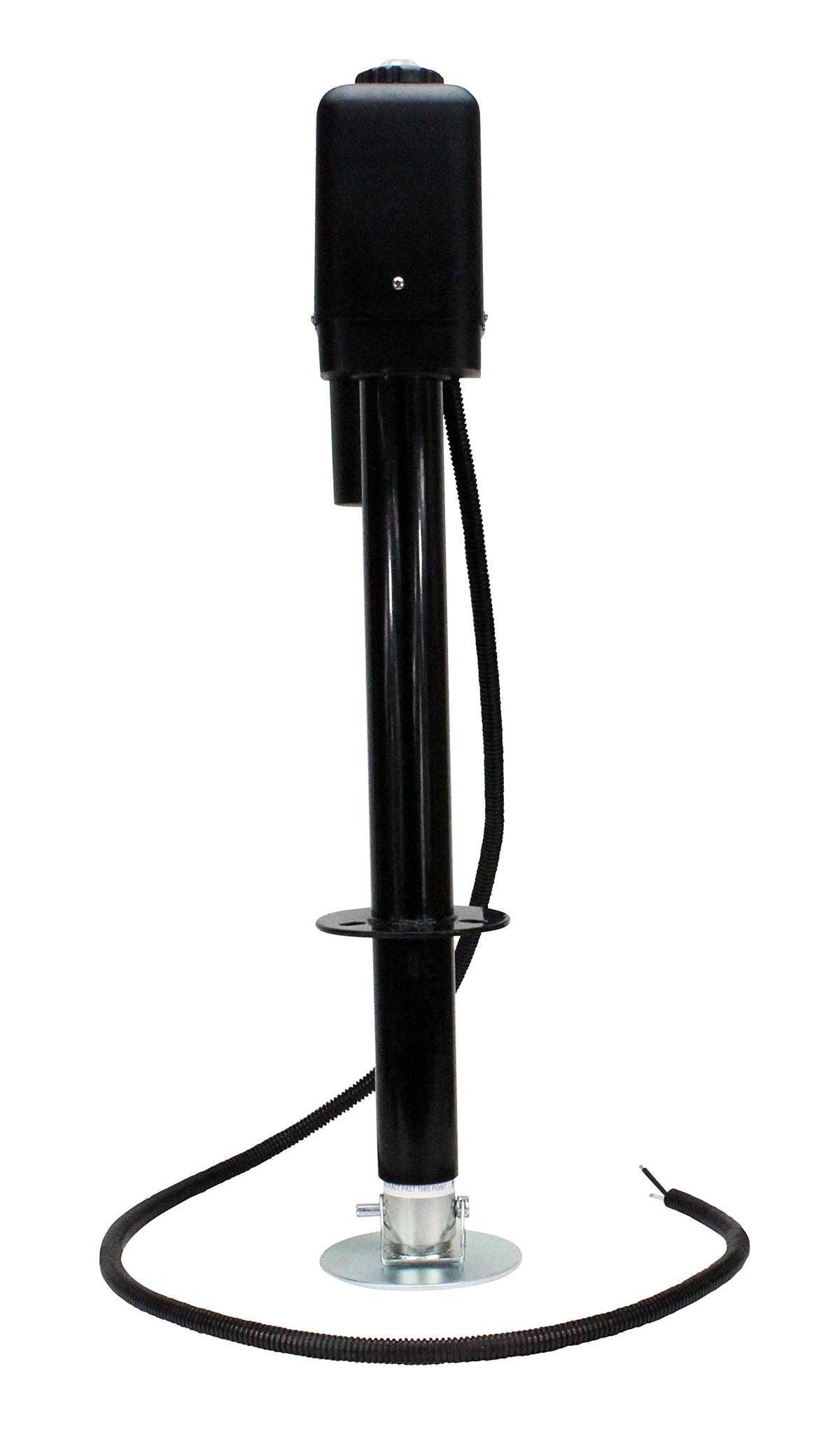 Electric A-Frame Tongue Jack with LED Work Light and Ground Wiring, 3,650 lbs. Capacity, Black T569523