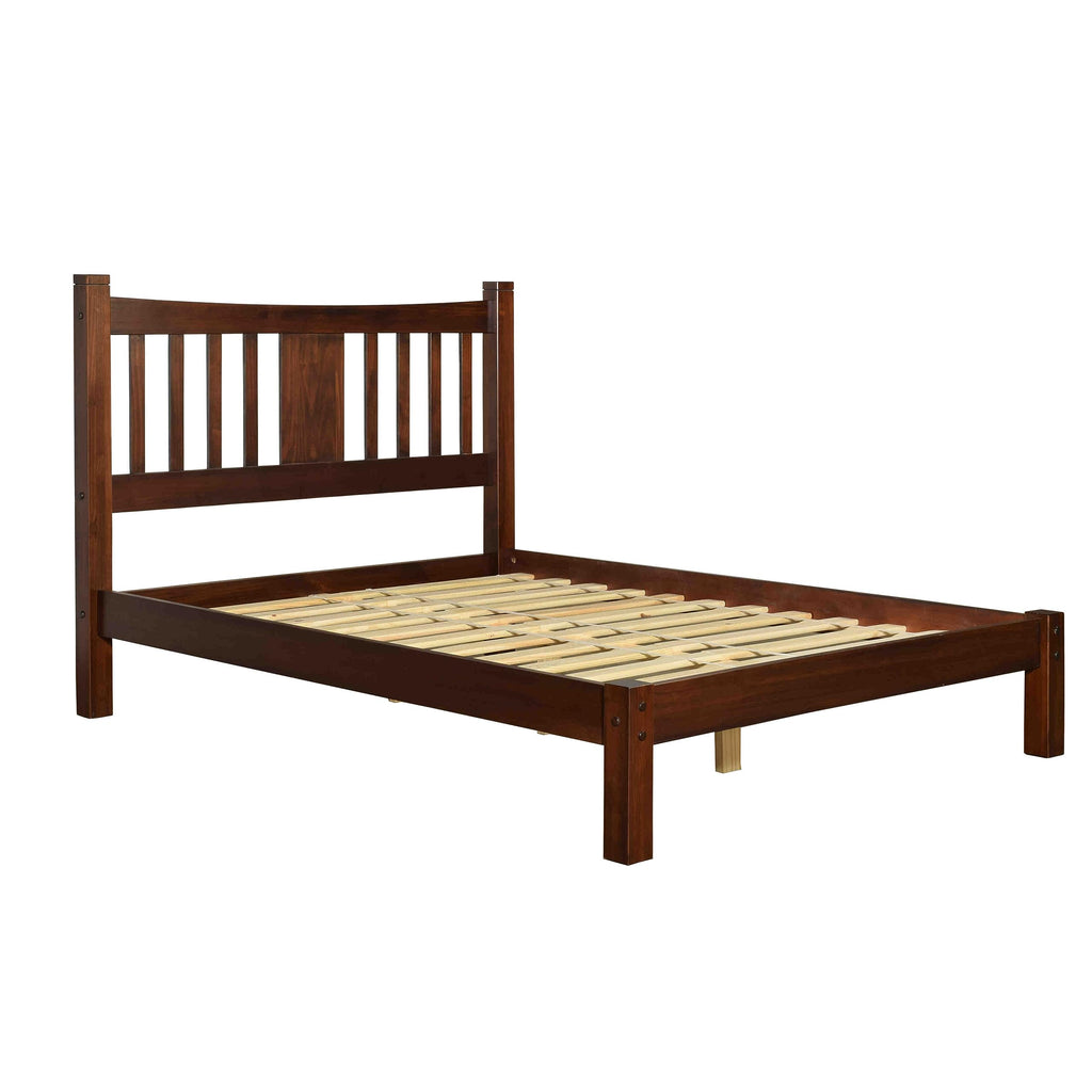 King Size Cherry Solid Wood Platform Bed M255837