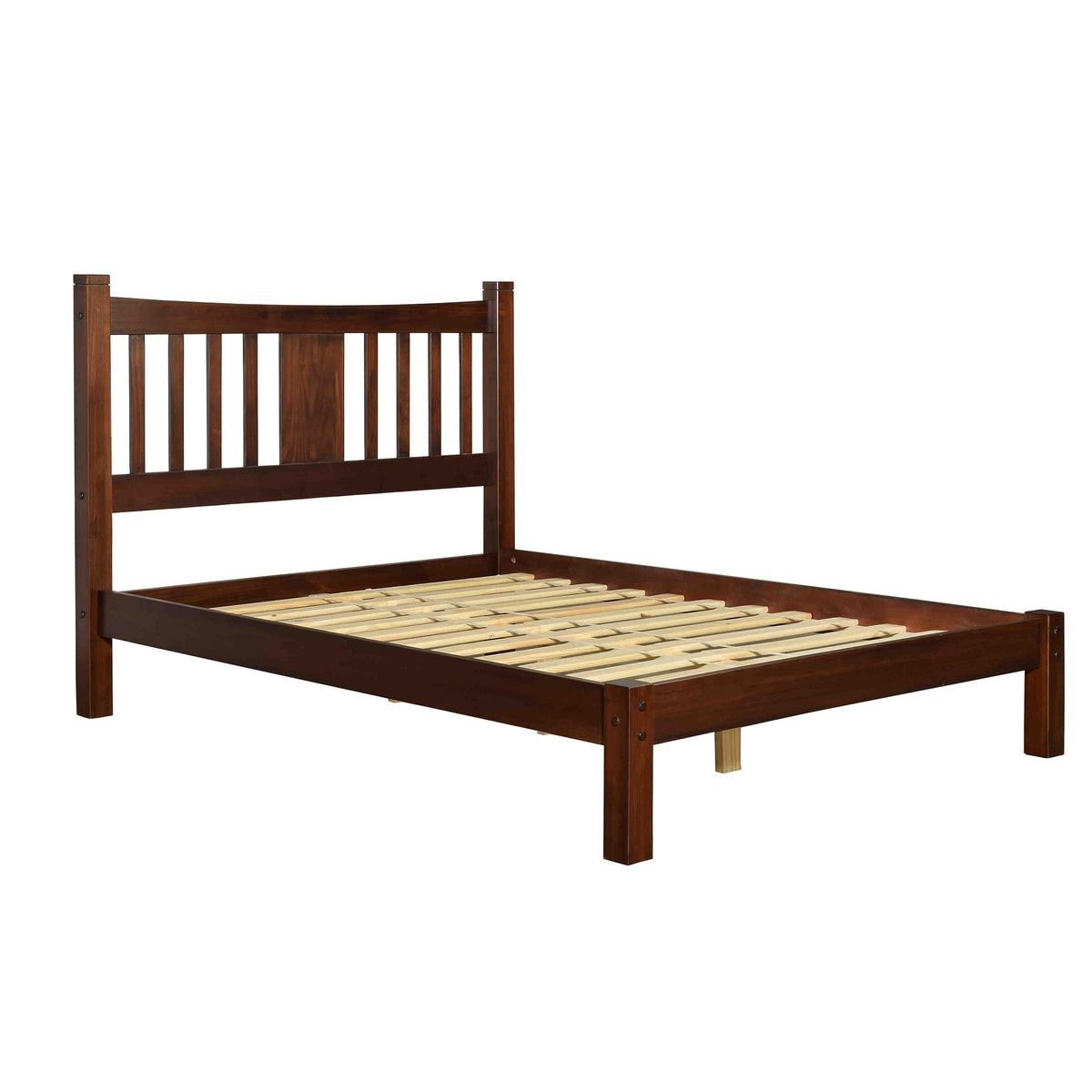 King Size Cherry Solid Wood Platform Bed M255837