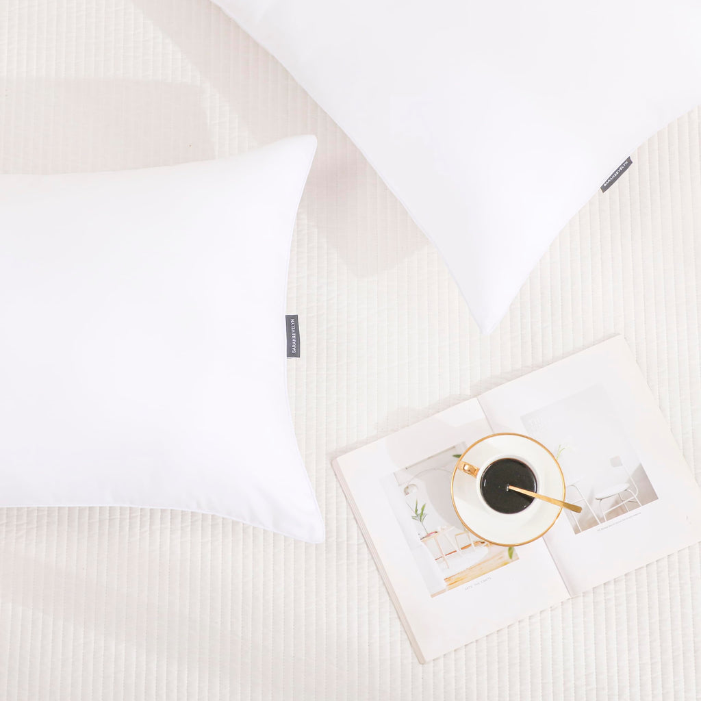 Gold Down Alternative Bed Pillow Set of 2 King Size P731