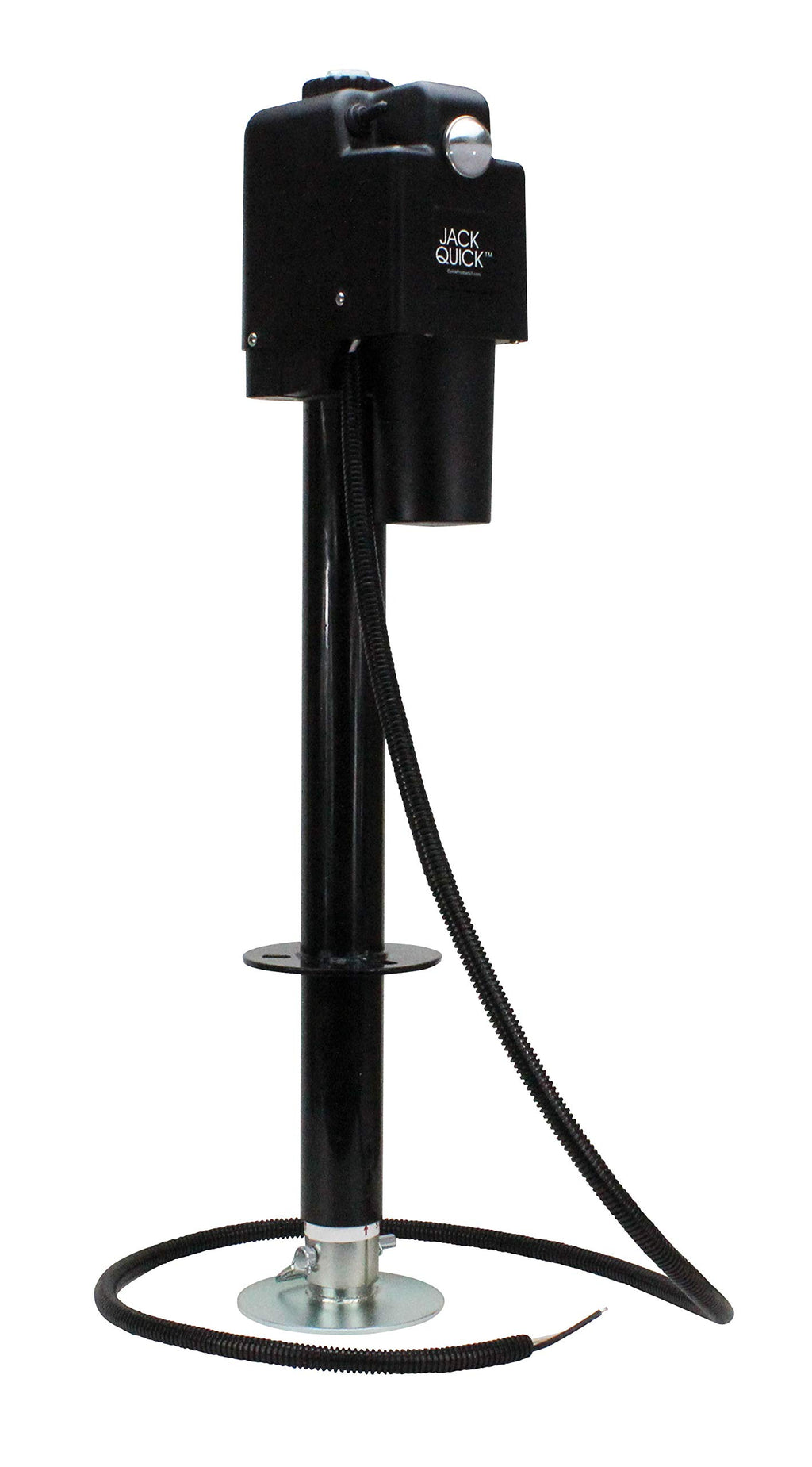 Electric A-Frame Tongue Jack with LED Work Light and Ground Wiring, 3,650 lbs. Capacity, Black T569523