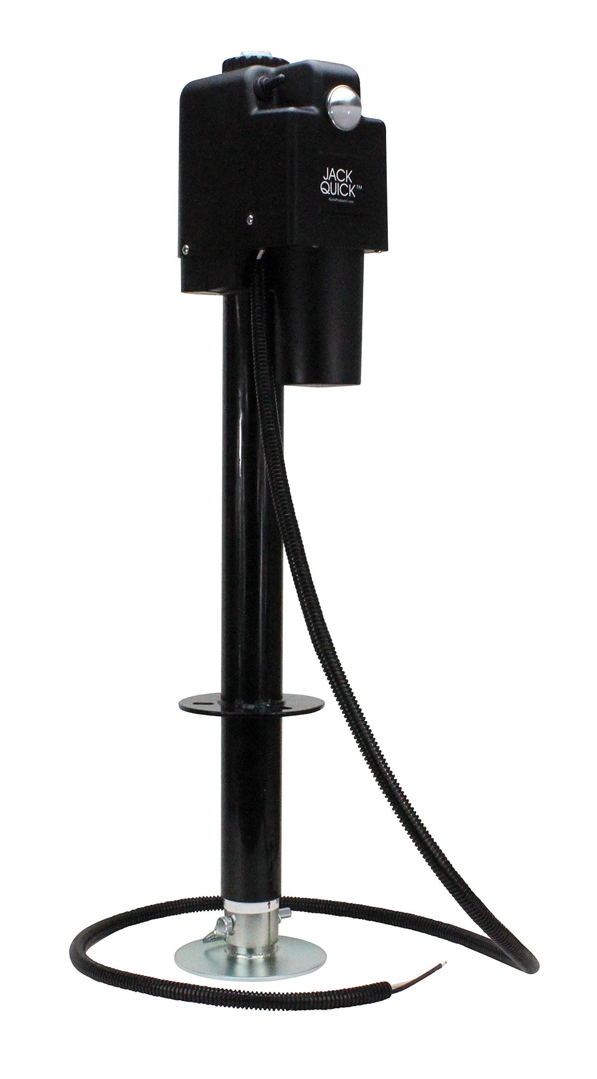 Electric A-Frame Tongue Jack with LED Work Light and Ground Wiring, 3,650 lbs. Capacity, Black T569523