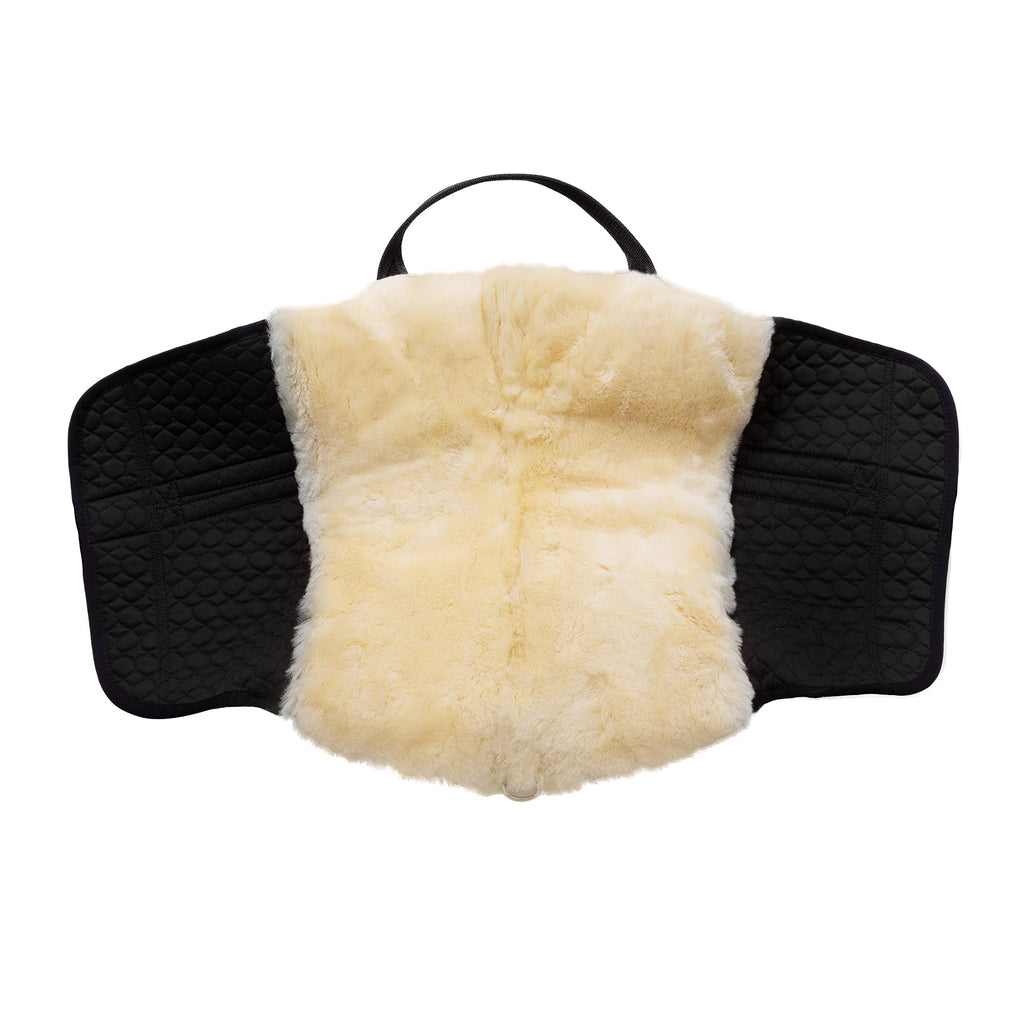 Horse Bareback Pad Treeless Saddle Real Sheepskin Q716