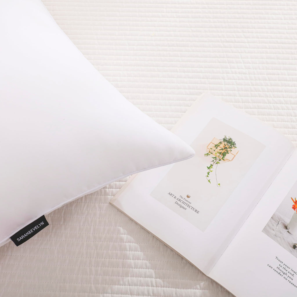 Gold Down Alternative Bed Pillow Set of 2 King Size P731