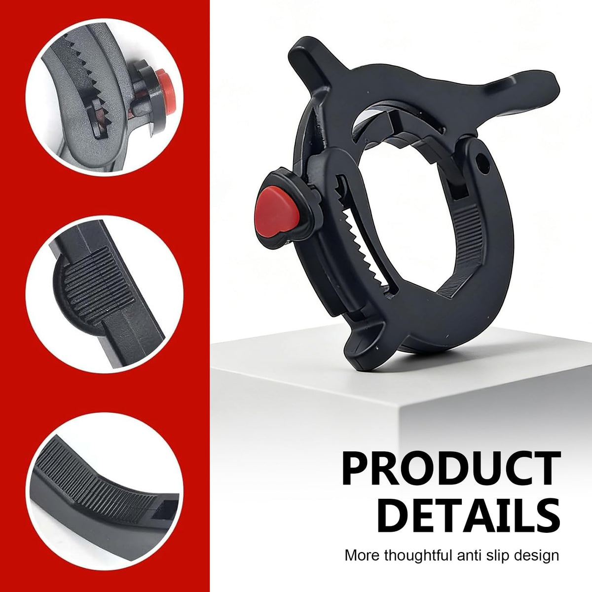 Motorcycle Throttle Lock Cruise Control 1.18"-1.57" Black K7103