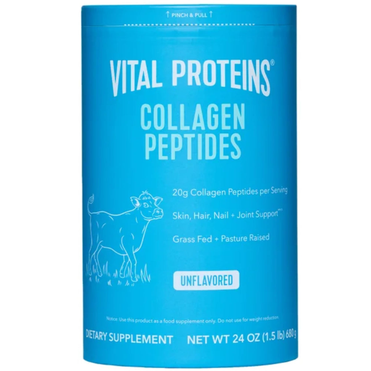 Collagen Peptides Unflavored Dietary Supplement 24 Oz X706