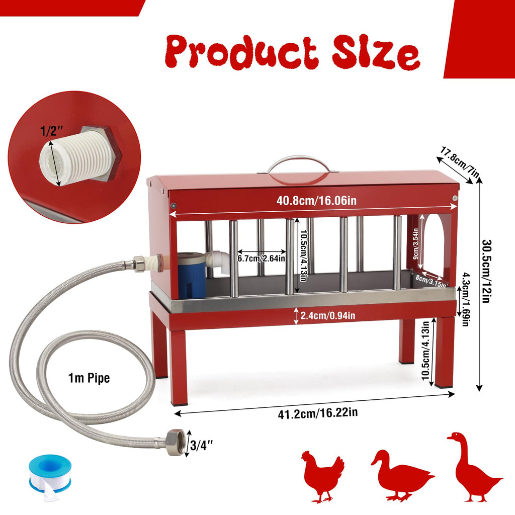 Stainless Steel Automatic Chicken Waterer M3523
