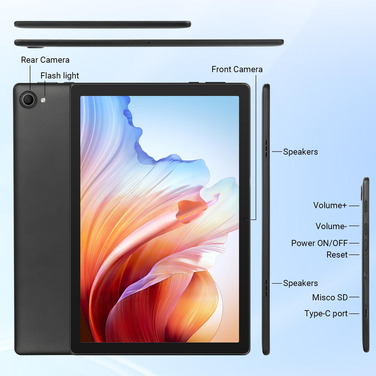 10.1" Android Tablet 24GB RAM 64GB ROM 6000mAh J576414