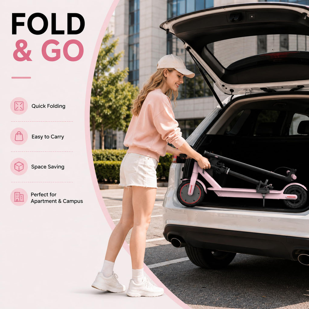350W/500W Electric Scooter with Seat, Dual Suspension P995