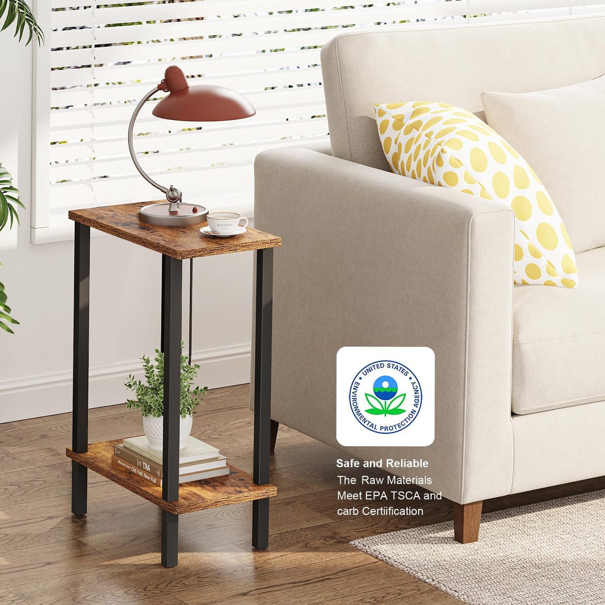 Narrow 2-Tier Side Table W829087