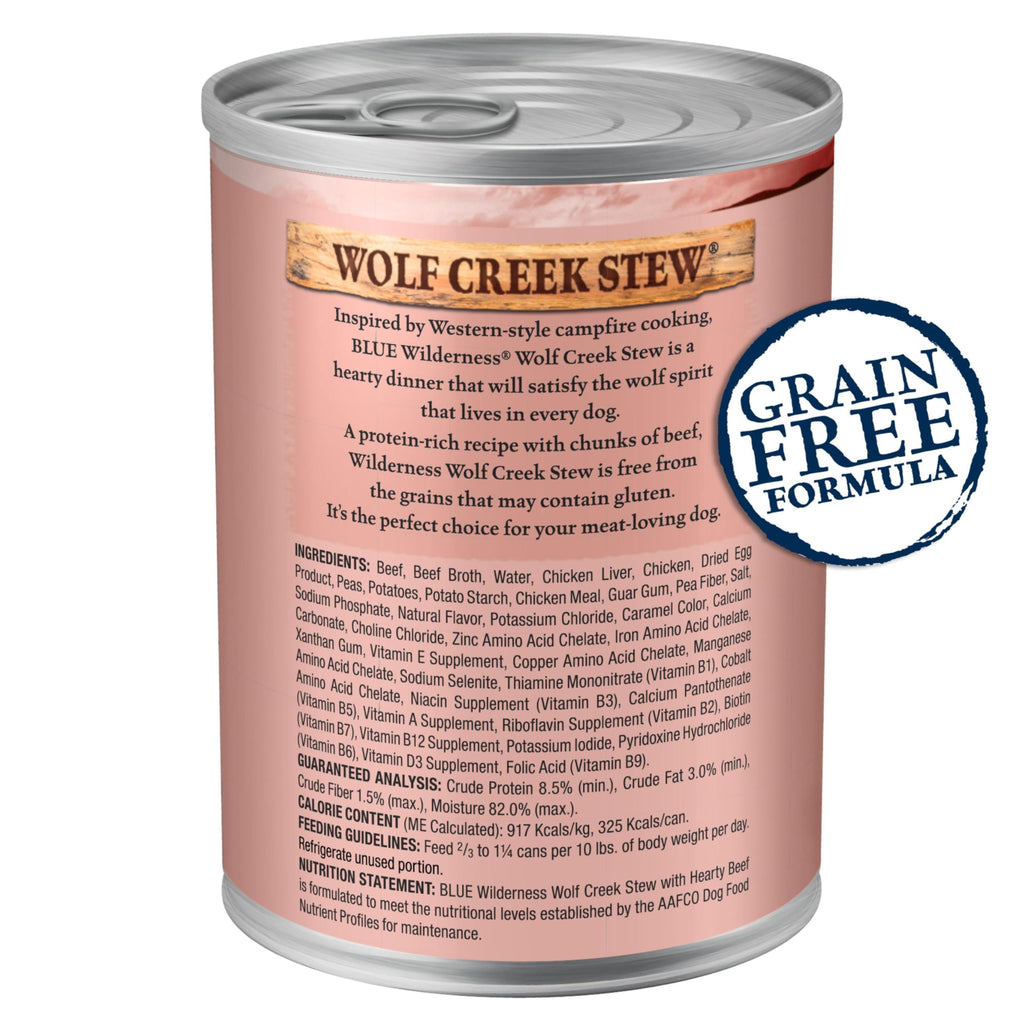 Wet Dog Food, Grain-Free Beef in Gravy, 12.5 oz Cans, Pack of 24 M82138