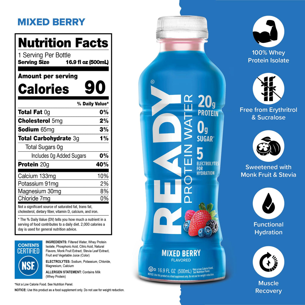 Mixed Berry 20g Whey Protein Isolate 12 Pack X293