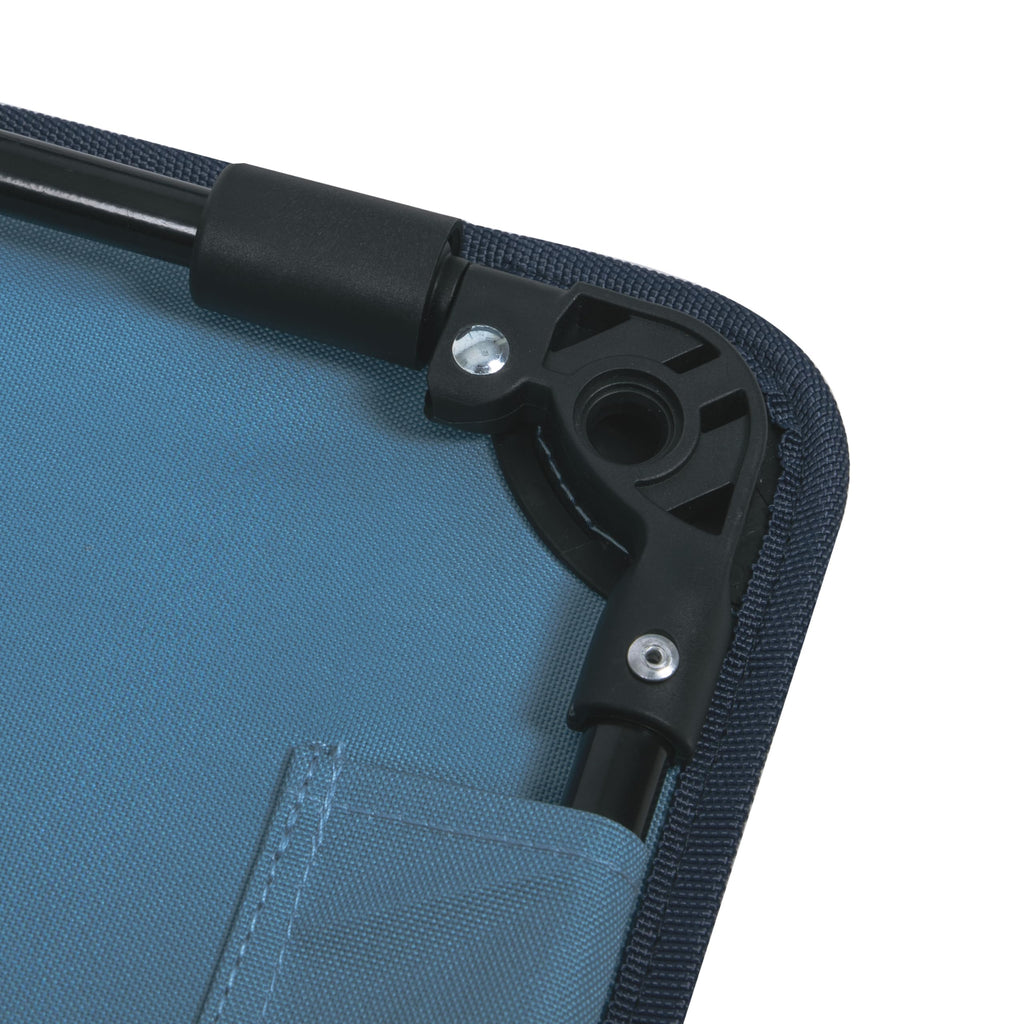 22” Square Compact Outdoor Folding Table with Cup Holders and Carry Bag M10591