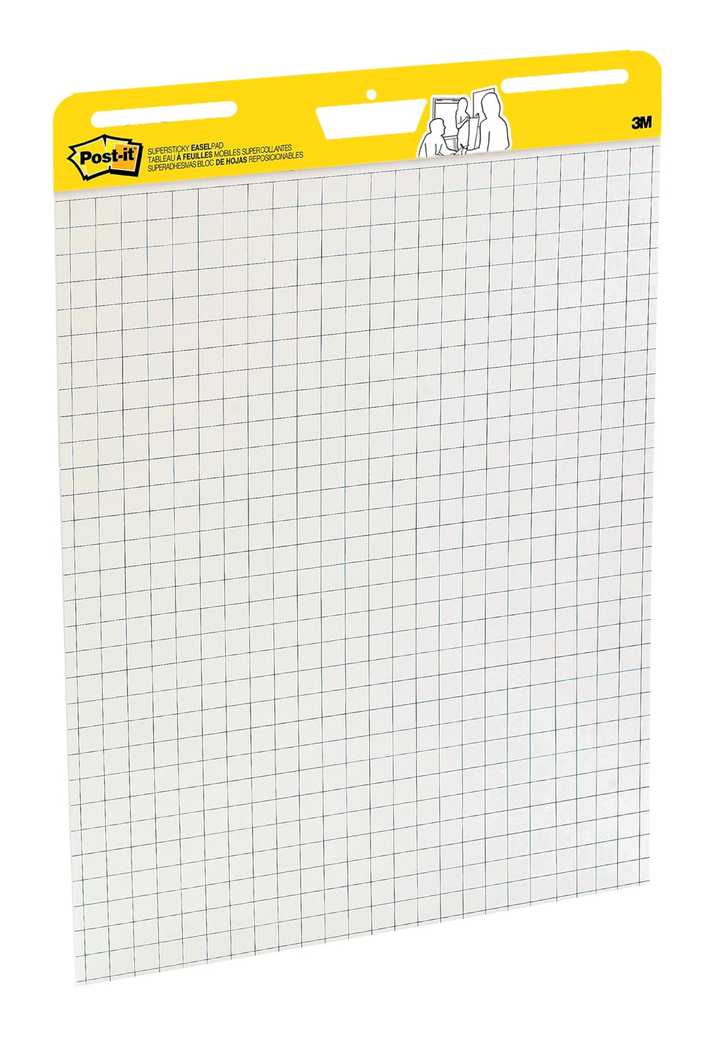 Super Sticky Easel Pad 25-Inch x 30-Inch White with Grid 30 Sheets/Pad M804934