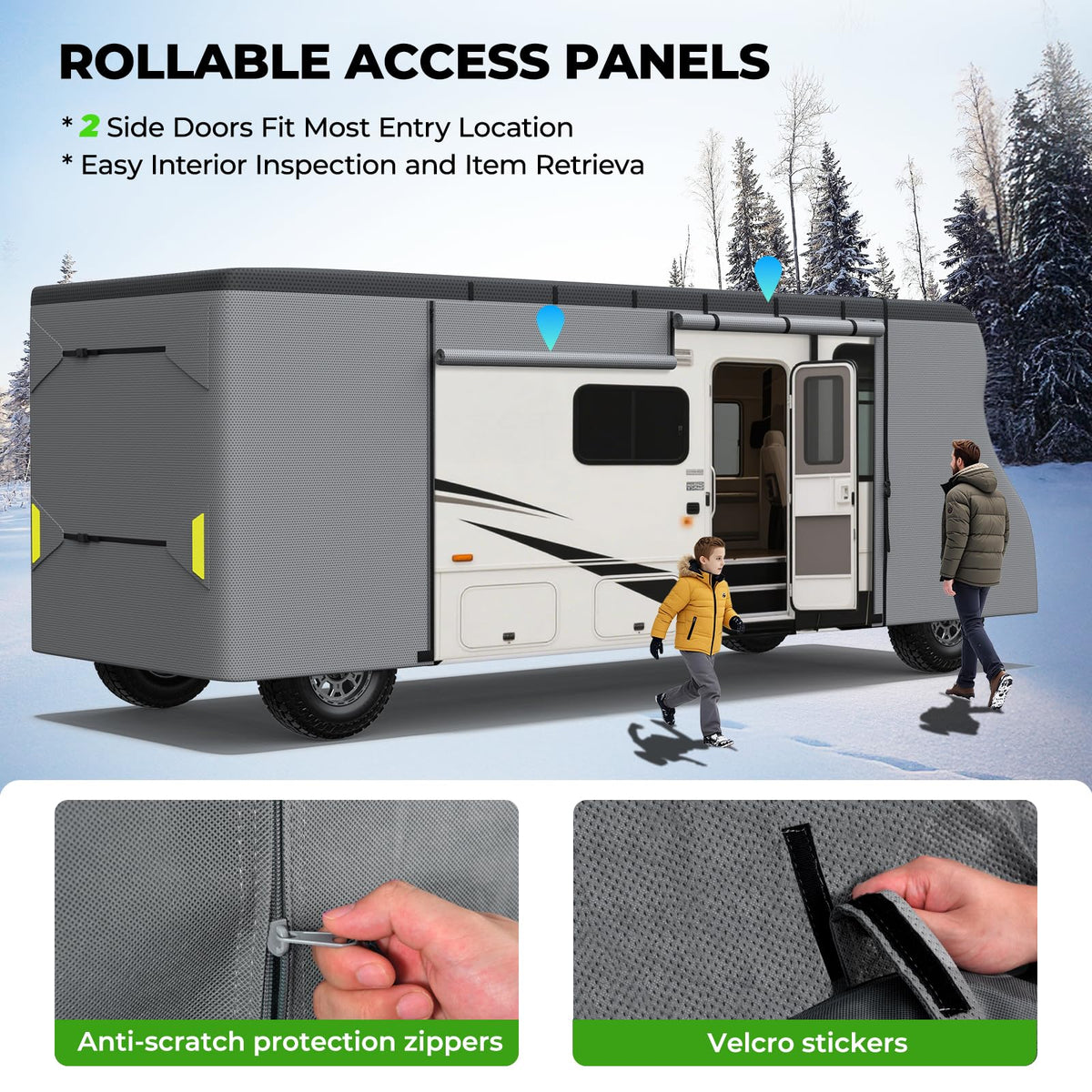 9 Layers RV Cover Set Fits 23-26FT H4682