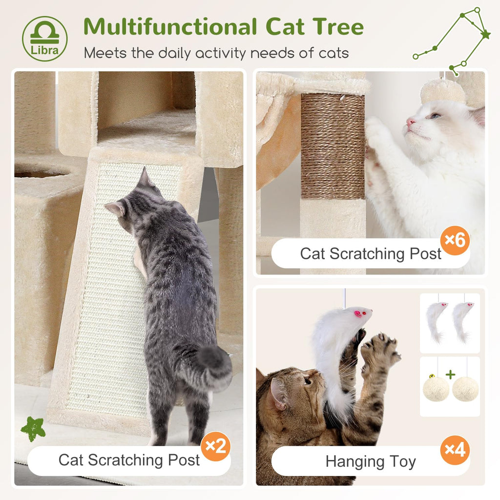 Beige Heavy Duty Cat Tree T463565