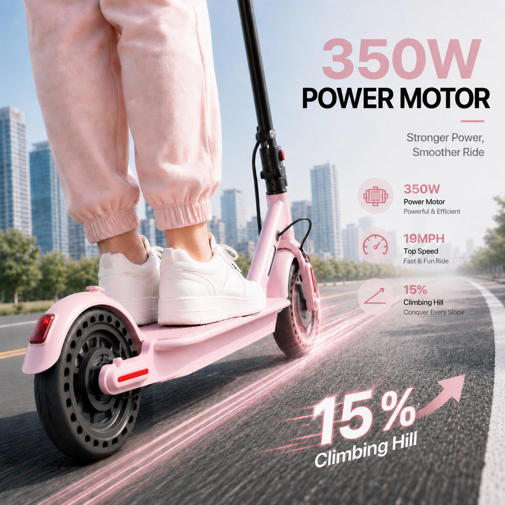 350W/500W Electric Scooter with Seat, Dual Suspension P995