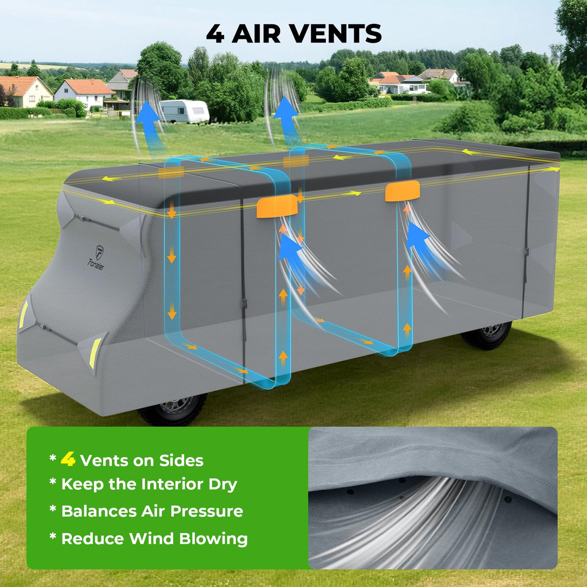 9 Layers RV Cover Set Fits 23-26FT H4682
