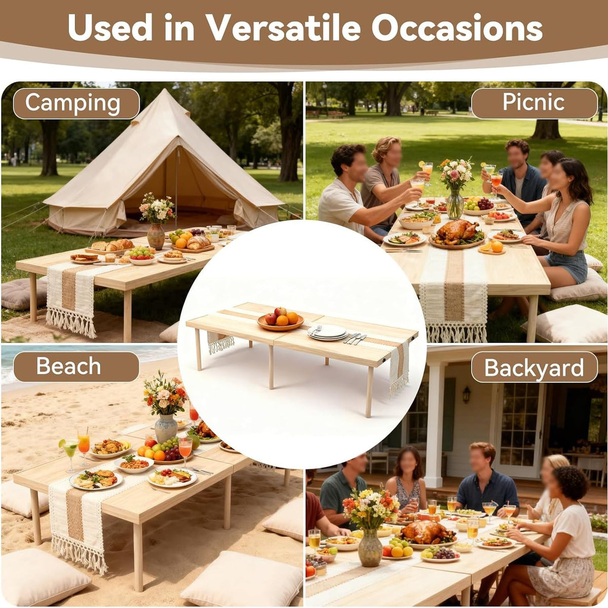 Folding Wooden Picnic Table N233