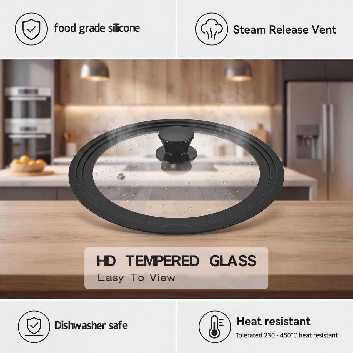 Tempered Glass Cookware Lid G611898