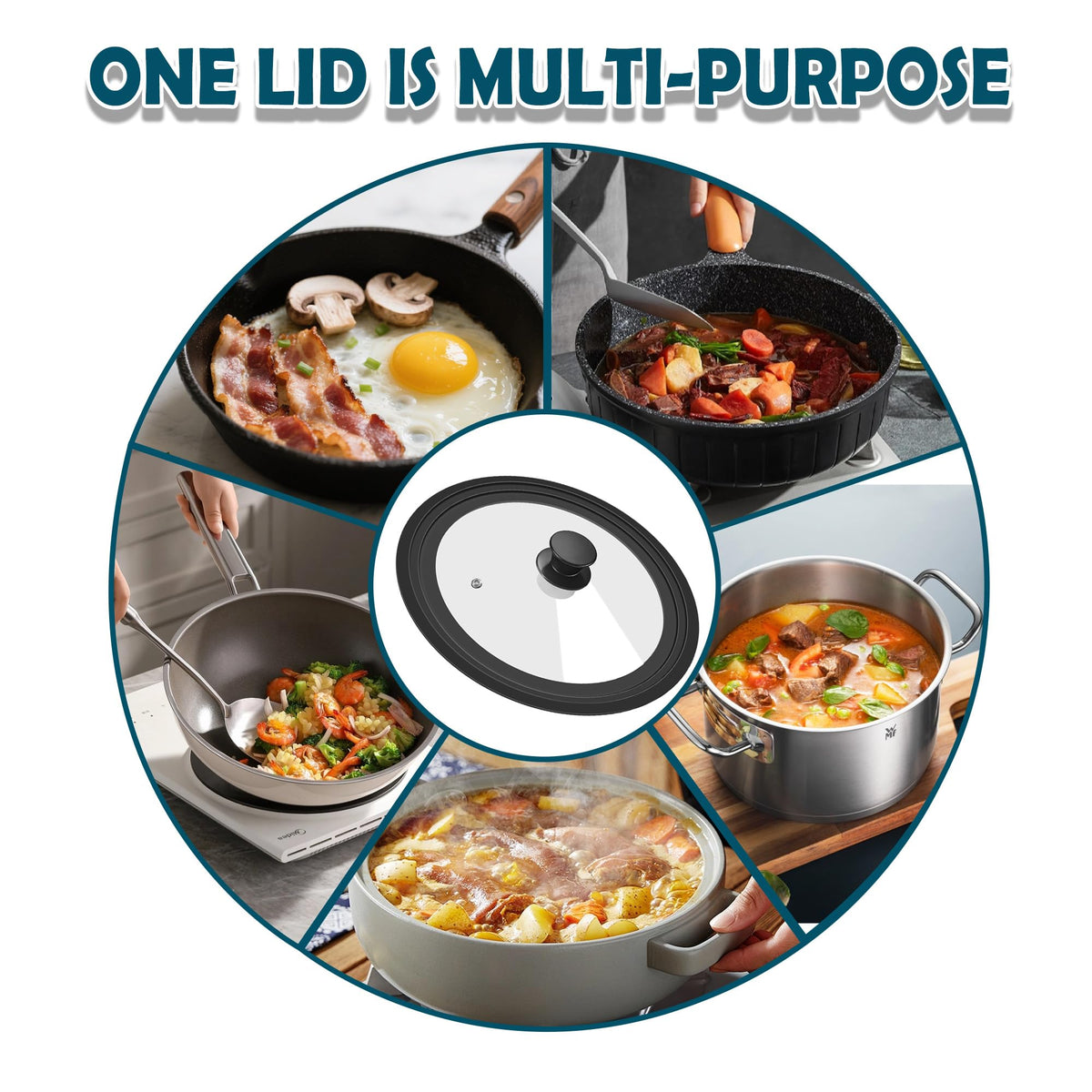 Tempered Glass Cookware Lid G611898
