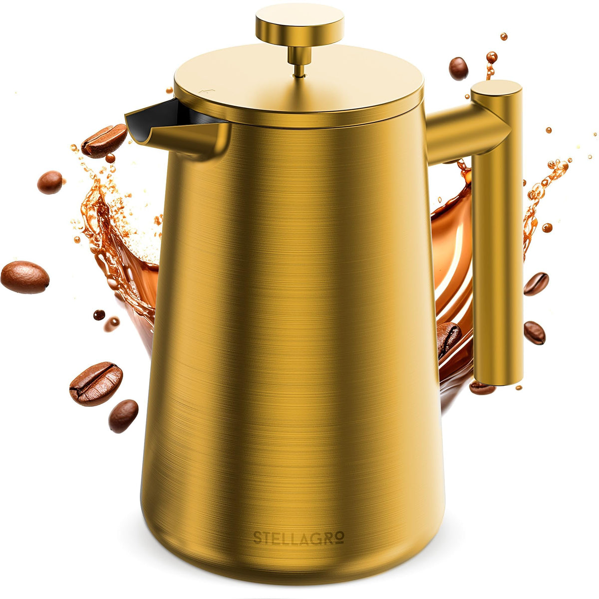 Stainless Steel Double Wall Insulated French Press 34 Oz K69920