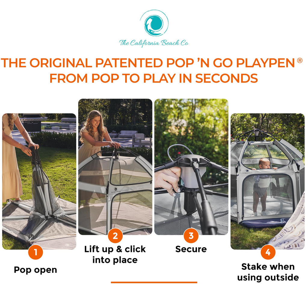 Portable Baby Playpen with Canopy A59933