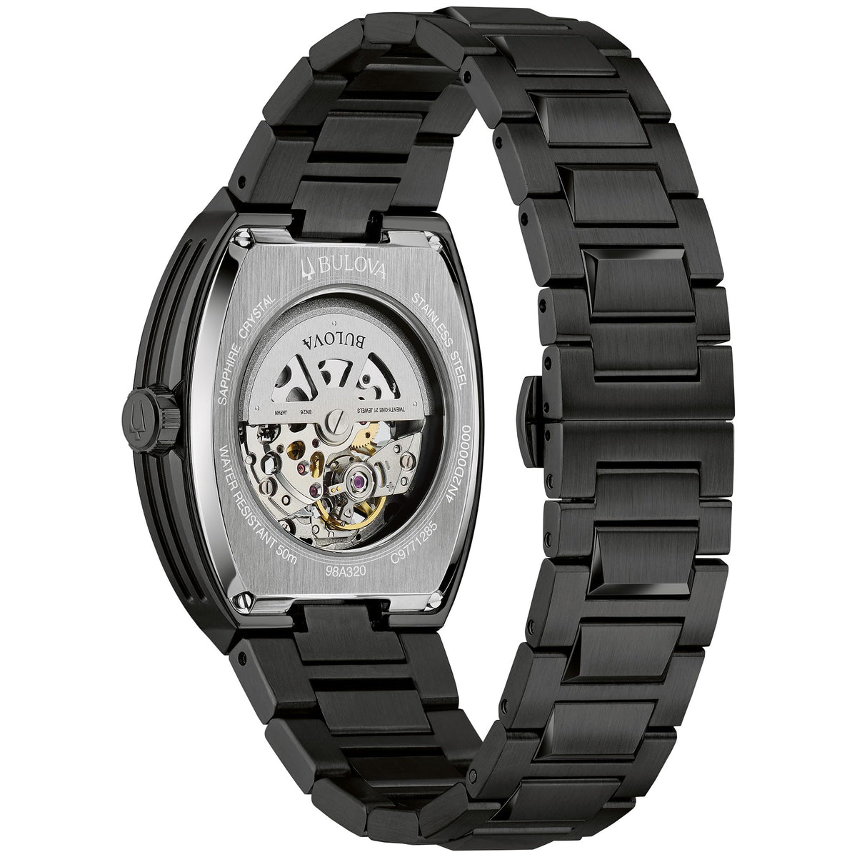 Automatic Multicolor Dial Black Stainless Steel Watch 40mm D91549