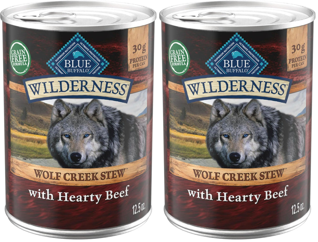 Wet Dog Food, Grain-Free Beef in Gravy, 12.5 oz Cans, Pack of 24 M82138