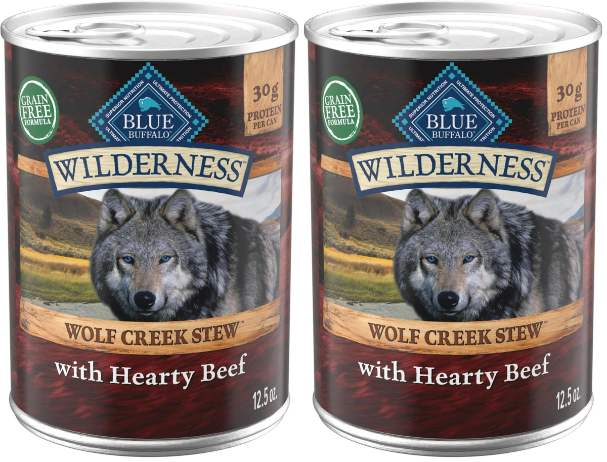 Wet Dog Food, Grain-Free Beef in Gravy, 12.5 oz Cans, Pack of 24 M82138