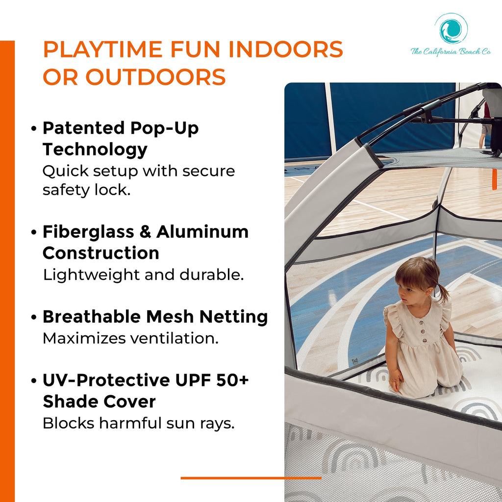 Portable Baby Playpen with Canopy A59933