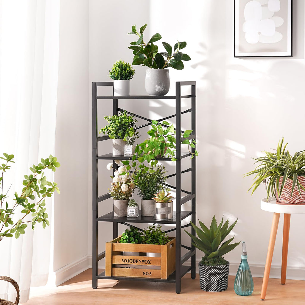 4 Tier Metal Wood Bookshelf G987847